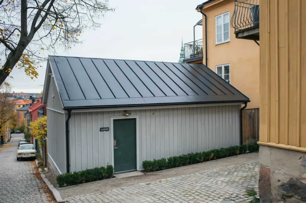 bandt ckning av garagetak p bostadsfastighet i s dermalm
