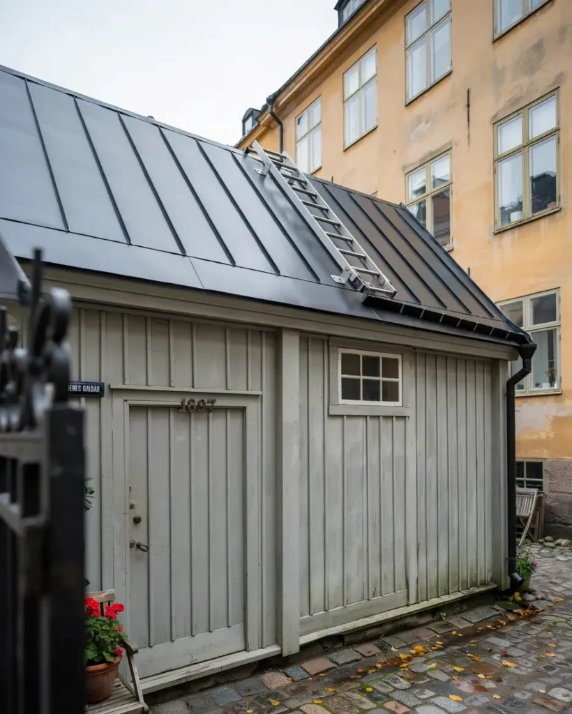 takstege monterad p g rdshus i s dermalm stockholm